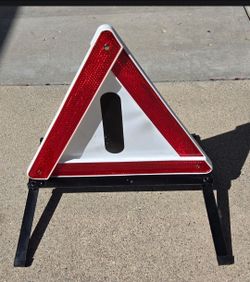 Vintage Warndreieck Roadside Safety Reflector