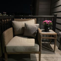 Patio Set Tan & Brown