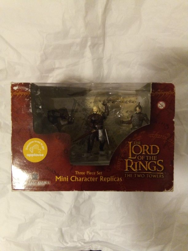 2002 Lord Of The Rings THE Two Towers Mini Character Replicasin The BOX