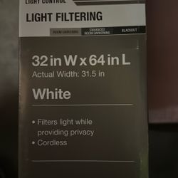 1 Inch Vinyl Blind 32 X By 64 White Five Available $12 Each