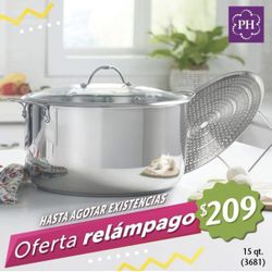 Olla Tamalera De 15 Qt Con Parrilla 🍄🍄🍄