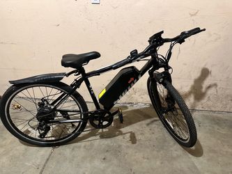 Black Electric Mountain Bike
