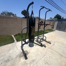 Punching Bag And Pull Up Bar