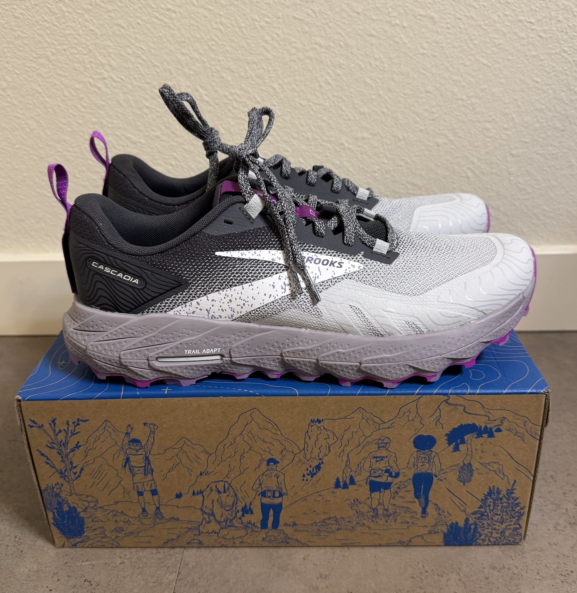Brooks Women’s Cascadia 17 Trail Running Shoe Mountain Trail Size 10,5