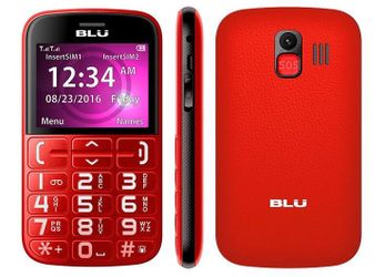 BLU Joy - 2.4", Factory Unlocked Phone - Red