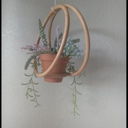 Solid Wood Plant Hanger In Perfect Condition 