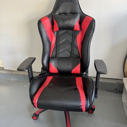 Gaming Chair – Adjustable & Comfortable (Black/Red)