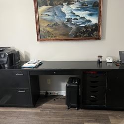 Large Black Desk *FREE
