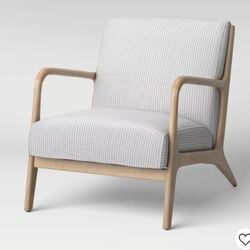 Esters Wood Armchair - Threshold™,Light Gray
