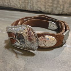 Brown And Silver Belt 