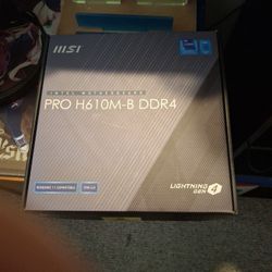 MSI PRO H610M-B DDR4 Motherboard