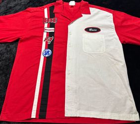 Mens XL Vintage Tampa Bay Buccaneers Button Up Nascar/Mechanic Style Shirt