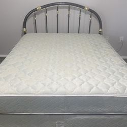 Queen Mattress Set (Mattress & Box Spring ), Headboard And Frame