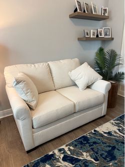 50% off! Like-New Ashley Hartmoor Ivory Next-Gen Nuvella Loveseat – $325 OBO