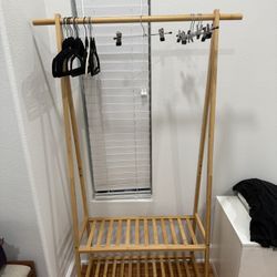 Minimalist Wooden Clothing Rack