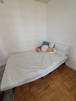 Full Size Mattress with Metal Bed Frame