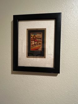 Vintage Mexican straw art (popotillo art)