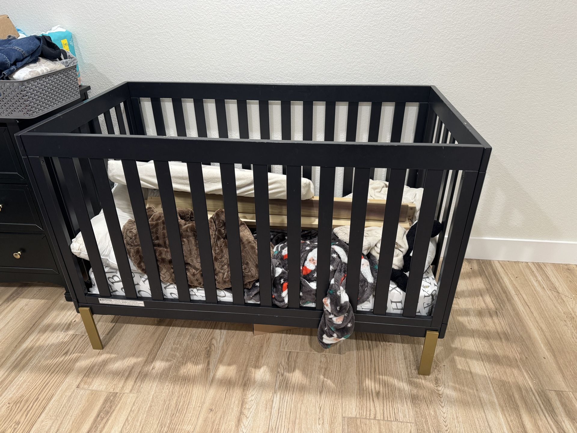 Black Baby Crib