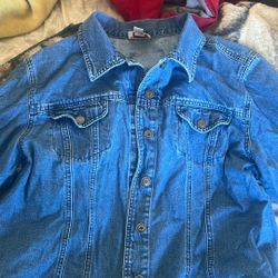 Plain Blue Jean Jacket