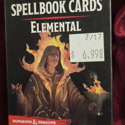 Dungeons And Dragons Spellbook Cards Elemental