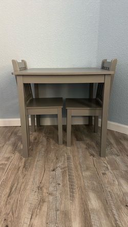 Kids Wood Table and Chair Set