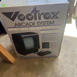 Original 1982 Vectrex HP-3000 Arcade System And 12 Games