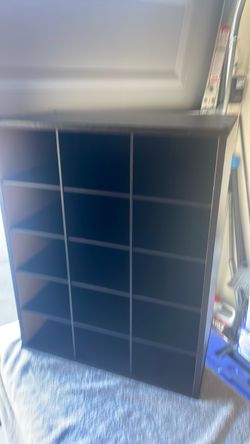 Black Cube Storage Shelving Unit