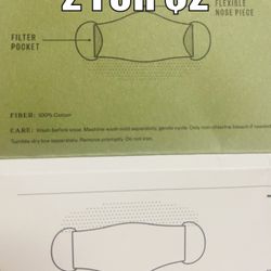 NEW 2 Pack Cloth Masks !