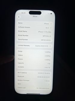 iPhone 17 pro max Unlocked