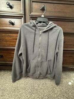 Women’s gray zip up hoodie