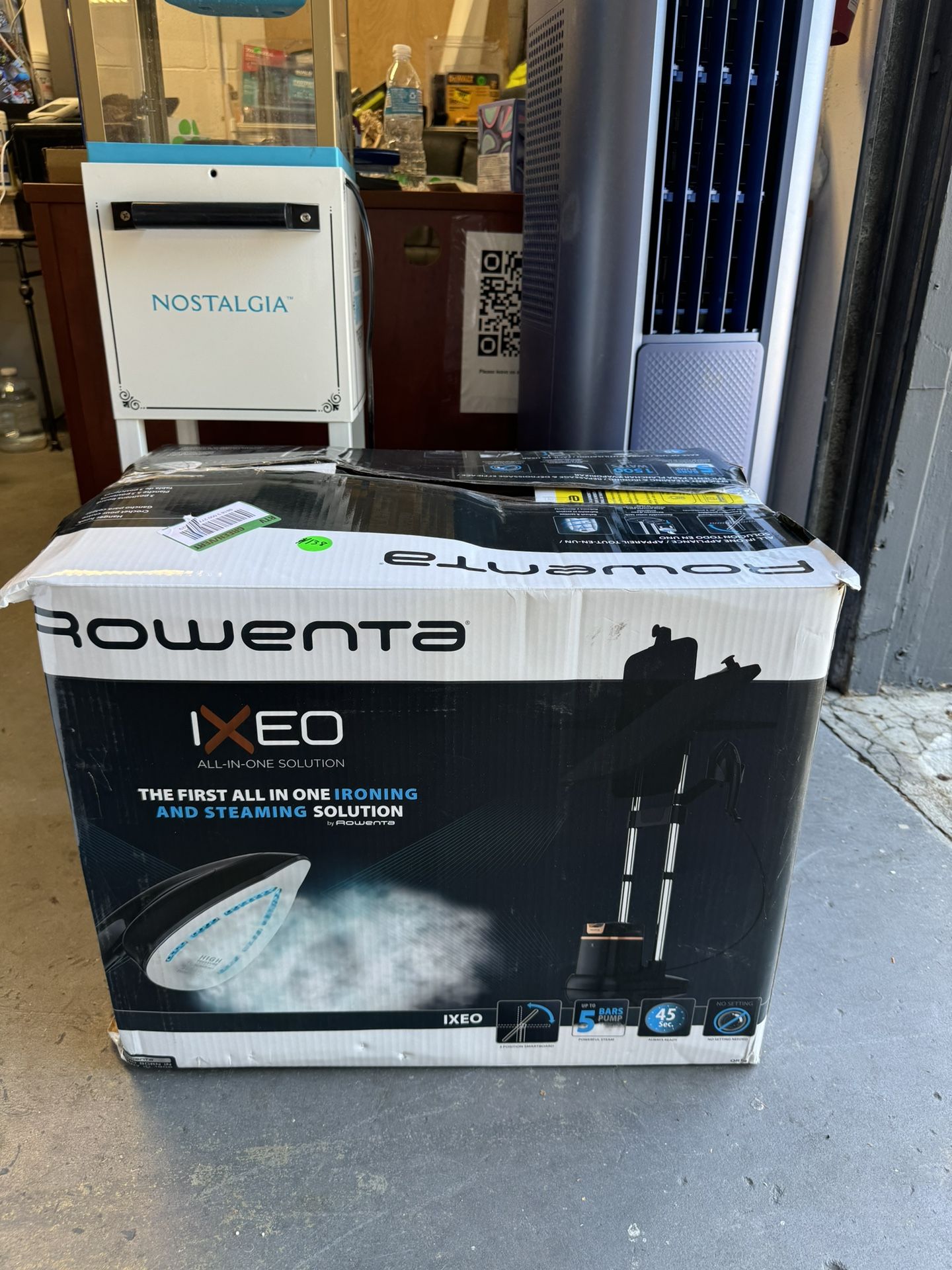 Rowenta IXEO All-in-1 Iron and Steamer Solution with Built-in 3-Position Board