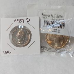 #388 Lot Of  2 USA Coins 