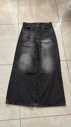 Baggy black jeans