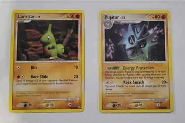 Larvitar & Pupitar Pokémon Cards Lot 2