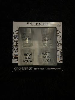 friends Tv Show Shot Glasses