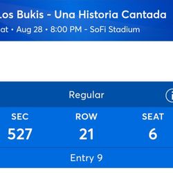 Tickets Para Los Buckis