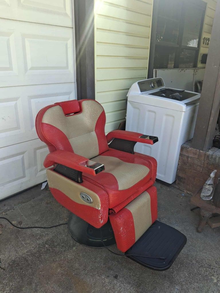 $125 If Sold Together But If Not$100 Barber Chair And $50 For Metal Cabinet