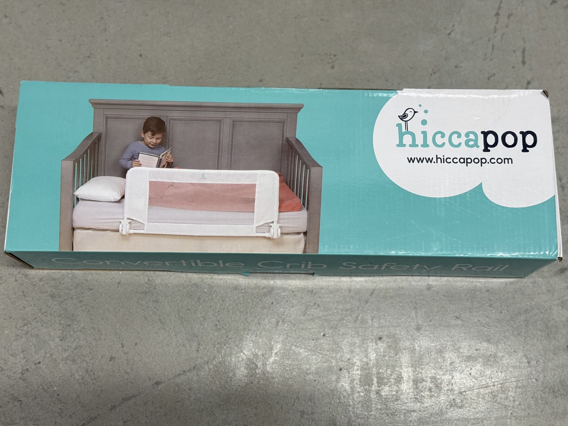 hiccapop Toddler Crib Bed Rail Guard – Open Box, Never Used