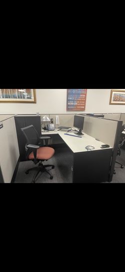 Haworth Cubicle Station, Wardrobe, 5 Foot High