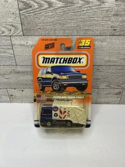 Vintage Matchbox Blue / White ‘1999 Cleveland Trash Truck / Matchbox USA • Die Cast Metal • Made in China