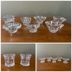 Set Of 14 Miscellaneous Taper Candle Holders