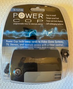 EMS Power Outlet Lock Timer w/ Programmable Timer, Tamper-Proof, Brand New .
