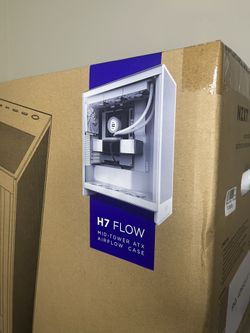 NZXT H7 Flow Mid-Tower ATX AirFlow Case (White)