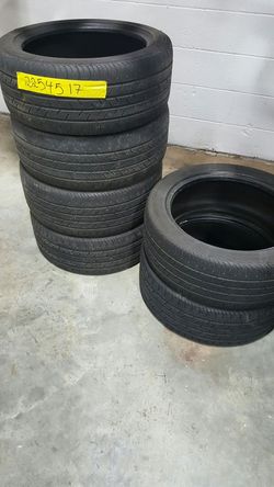 Tires on sale, set of 4 p225/45/17 for only $140...