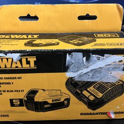 Dewalt 5ah And Charger 