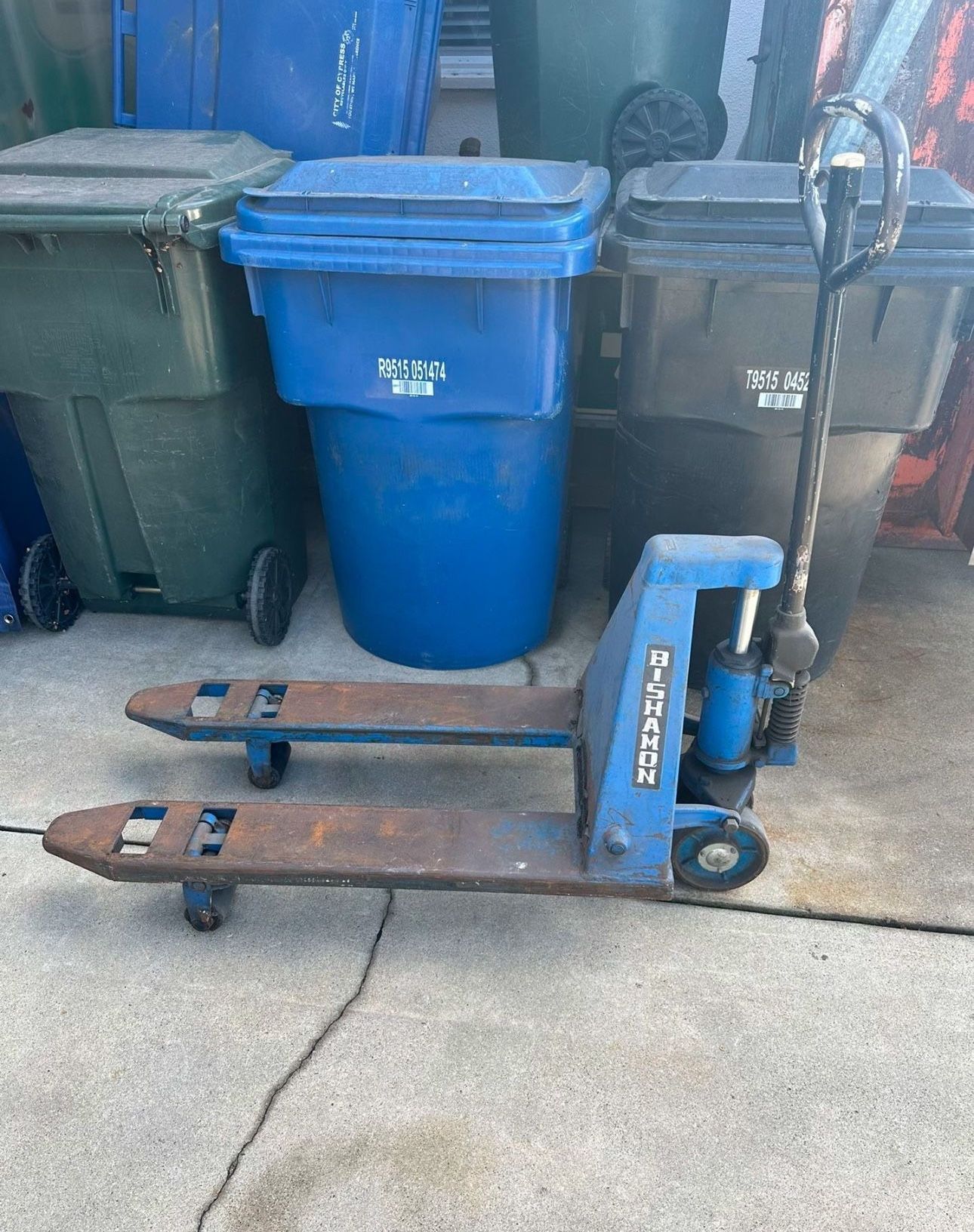 Pallet Jack Forklift Lift Hydraulic Dolly Narrow Garage Warehouse Forklift Equipment Tool Heavy Duty Dolly