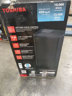 TOSHIBA SMART PORTABLE AIR CONDITIONER 13000BTU 3 in 1