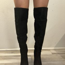 Black Thigh High Boots 