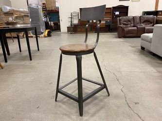 WORLD MARKET Hudson Industrial Style Pub Stool