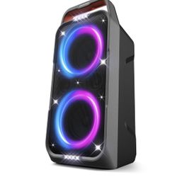 Foxdawn Portable Bluetooth Speaker: 240W Peak Powerful Loud Sound Deep Bass  Open box item is new!  The Foxdawn Portable Bluetooth Speaker is a powerf